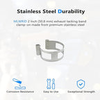 2 Inch (50.8 mm) Stainless Steel Welding Tacking Band Clamp,Clamp-On Exhaust Pipe Tacking Band for Welding Fabrication