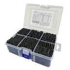 Heat Shrink Tubing Kit - 3:1 Ratio Adhesive Lined, Marine Grade Shrink Wrap Industrial Heat-Shrink Tubing - 240 PCS