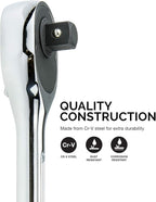 NEIKO 03069A 3/4-Inch-Drive Extendable Ratchet Handle, 24-Tooth Reversible Ratcheting Feature, Extends 24 to 39 3/4 Inches
