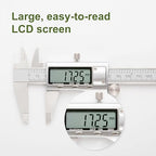 All-Metal Digital Caliper 0-8" Measuring Tool, Micrometer Caliper with Auto-Off Feature, Interchangeable Between inches and millimeters for DIY/Household and 3D Printing