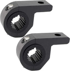 Motorcycle Bull Bar Mounting Bracket 2PCS Horizontal Light Mount Clamp Kit for 0.59" /0.75" /0.87"/0.98"/1.1"/1.25"Tubes fit for LED Driving Lights, Spotlights Fits Truck, ATV, & Motorcycle Crash Bars