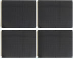 Metal Pegboard 16-Inch Tall x 20-Inch Wide Heavy Duty Wall Organizer for Home Garage Tool Storage 4pcs Black