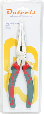 Long Nose Pliers 8 inch - Precision Needle Nose Pliers with Wire Cutters - Pack 1