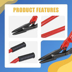 Heavy Duty Strapping Cutter - 24" High Carbon Steel Blade for Steel & Polyester (PET) Strapping up to 2" Width & 0.05" Thickness - Ergonomic Handle for Comfort & Precision Cutting