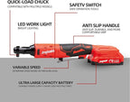 dogtooth Cordless Electric Ratchet Wrench Set, 45Ft-lbs, 400 RPM, Brushless,Variable Speed Trigger,Compatible with Makita 18V Battery, 2 * 2.0 Ah Battery And Charger in Carryin Box