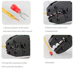 500 Pcs Insulated Fork Spade Wire Connector #8 U-Type Electrical Crimp Terminals 22-16 AWG- Red