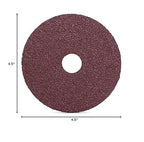 BHA Aluminum Oxide Resin Fiber Sanding and Grinding Discs, 4.5” x 7/8”, 24 Grit - 25 Pack