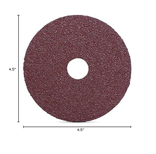 BHA Aluminum Oxide Resin Fiber Sanding and Grinding Discs, 4.5” x 7/8”, 80 Grit - 25 Pack