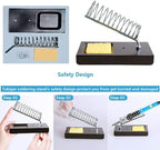 Soldering Iron Kit, Digital Multimeter Kit, Multi Tester, Voltage Tester, Measures AC/DC Voltage, Current, Resistance/Continuity/Diode/Triode. Electric Soldering Iron, Adjustable Temperature