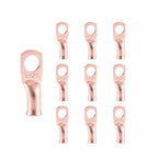 10pcs 8 AWG-5/16”(M8) Ring Terminals 8 Gauge Copper Wire Lugs Battery Cable Ends Heavy Duty Battery Cable Terminal Connectors