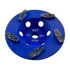 4.5" PCD Grinding Wheel for Epoxy, Glue, Mastic and Paint, 5 Crushed Chip PCD Segments, 5/8"-11 Threaded Arbor