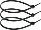 URBEST 100 Pcs Self Locking Wire Cable Zip, Tie Fasten Wrap 6 Inch Nylon Zip Tie (100, Black)