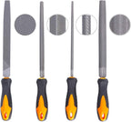 17Pcs File Tool Set with Carry Case,Premium Grade T12 Drop Forged Alloy Steel, Precision Flat/Triangle/Half-round/Round Large File and 12pcs Needle Files/1 brush