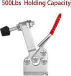 Accessbuy Toggle Clamp Heavy Duty Large Hold Down Clamp 225D 500Lbs Holding Capacity Antislip Horizontal Quick Release Clamp (3Pack)