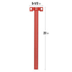 Woodworking Scriber T-Square Ruler 24in with Thoughtful Support Lips, Architect Ruler for Carpenter Work, Layout and Measuring Tools