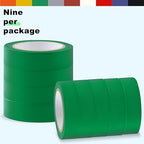 Romeda 9 Pack Electrical Tapes, Electrical Tape Water, Sun, and Oil Resistant, Electrical Tape is Suitable for Most Domestic, Commercial, and Industrial environments - Green