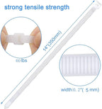 zip ties 14 inch white Cable ties wraps 100 pcs/Pack outdoor use Long plastic ties with 60 Pounds tensile