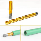 1/8-27 NPT Pipe Tap and R Drill Set,M2 HSS Hand Threading Plumbing Tap Set for Plumbers Mechanics DIY Thread Cutting Tools