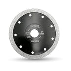 DT-DIATOOL Diamond Tile Blade 5 Inch Diamond Turbo X Mesh Rim Segement Circular Saw Blade for Procelain Ceramic Stoneware Marble Granite Fits 5/8"-7/8" Arbor