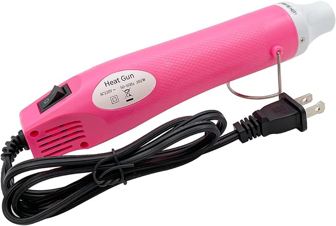 Heat Gun, Mini Hot Air Gun for DIY Crafts Portable Heat Air Gun Tool for Embossing Shrink Wrapping Drying Paint