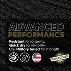 The Paracord Store | Type III 550 Paracord - 100 FT Hank, Coyote Brown | Heavy Duty 7 Strand Tactical Paracord - USA Made Nylon Outdoor Parachute Cord for Camping, Fishing & More - Survival Cord