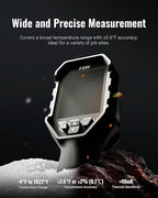 F2W Thermal Camera 256x192 IR Resolution, 640x480 Super Resolution Thermal Imaging Camera with IntellFault Intelligent Scene,3.2" Screen,25Hz,-4°F to 1022°F,App Image Transfer & PC Analysis, Case