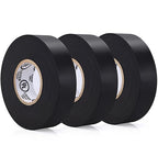 Black Electrical Tape - Professional Grade - 3/4 inch x 66ft - PVC Vinyl Electrical Insulating Tape for All Weather - U/L Approved - Waterproof - Pack of 3