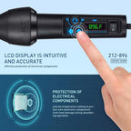 Heat Vinyl Shrink Gun Kit- 650W Portable Digital LED Display Temp Adjustable Auto Cool System Hot Air Pen Electrical Solder Heat Gun for DIY/Crafts/Shrink Wrapping/Vinyl Wrap/Wire Connectors
