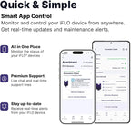 iFLO® Smart A/C Drain Line and Drain Pan Cleaner for HVAC System, Clog-Free, Easy Installation & App-Controlled Air Conditioner Maintenance, Includes 36oz Cleaner Cartridge Concentrate, 6 Month Supply