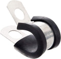 24pcs Wire Clamps 1 Inch, Stainless Steel 304 Cable Clamps Rubber Cushion, Pipe Clamp for wiring, lines, hoses and cables