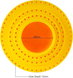 DZQ Rotating Bur Holder 116 Holes,Rotary Tool Holder 1/8" Diameter,Mandrel Drill Holder 360 Degree Rotating,for Drill Home and Garage Tool Accessories(Yellow)