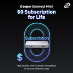 Deeper Connect Mini Decentralized VPN Router Lifetime Free for Travel Home Enterprise-Level Cybersecurity Wi-Fi Router with Dual Antennas Wi-Fi Adapter