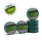 Electrical Tape Green 6 Pack 3/4-Inch by 30 Feet, Voltage Level 600V Dustproof, Adhesive for General Home Vehicle Auto Car Power Circuit Wiring Green