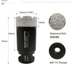 SHDIATOOL Diamond Core Drill Bits 1-3/8 Inch for Porcelain Ceramic Tile Marble Brick Vacuum Brazed Hole Saw 35mm