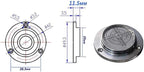 XMLEI Aluminum Alloy universal level Mini Level Round Bubble Spirit Level Diameter 50mm Height 11.5mm（1PCS） (white)
