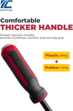 ROTATION Pry Bar Set, Strike Cap Handle, Angled Tip, Rust proof finish, Machanic Tools for prying, scraping, lifting, pulling | 3pcs Hand Tools Set