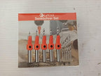 Lytool Countersink Drill Bit Set,5 Pcs Counter Sink Bits for Wood,Tapered Drill Bits for Woodworking,Round Shank,Allen Wrench, Wood Screw Counter Sinker Drill Bits with Depth Stop,Pilot Screw Hole Set