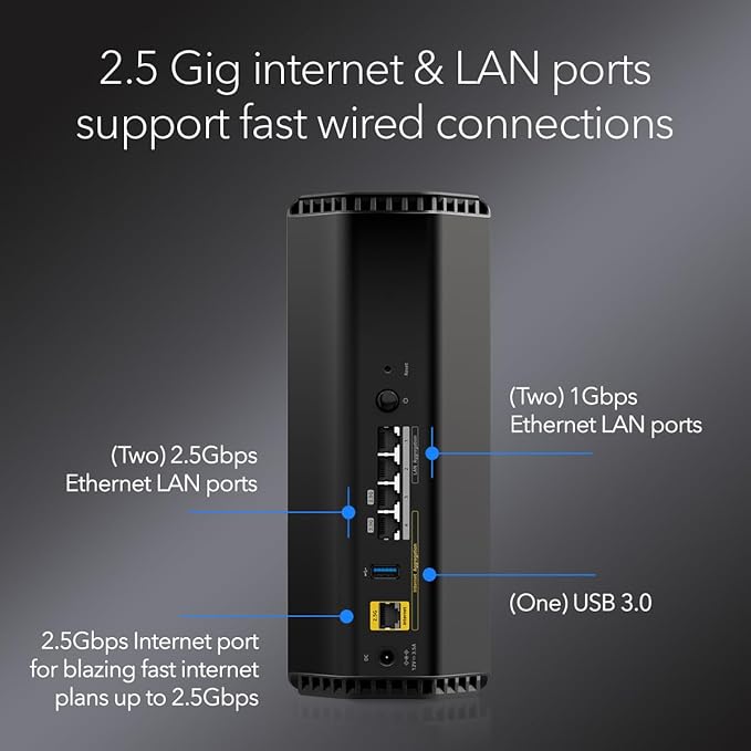 NETGEAR Nighthawk WiFi 7 Router (BE9300) – Security Features, 9.3Gbps Wireless Speed, 2.5 Gigabit Internet Port, Tri-Band Gaming Router, Covers 2,500 sq. ft., 100 Devices, Built-in VPN, USB 3.0