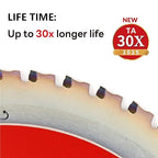 Metal Cutting Circular Saw Blade, Steel and Stainless Steel Cutting, The Cutting Head uses a Special Anti-Heat Sticking Coating with high Finish and Long Life,FMB 7-1/4 inch 48-Tooth 5/8" -TA