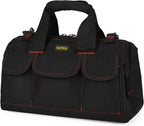 22-inch Heavy Duty Tools Bag With Wide Mouth For Tool Storage, Carrier and Organizer, Tote Bag for Men, Wide Mouth Tool Bag With Inside Pockets (22Inch)