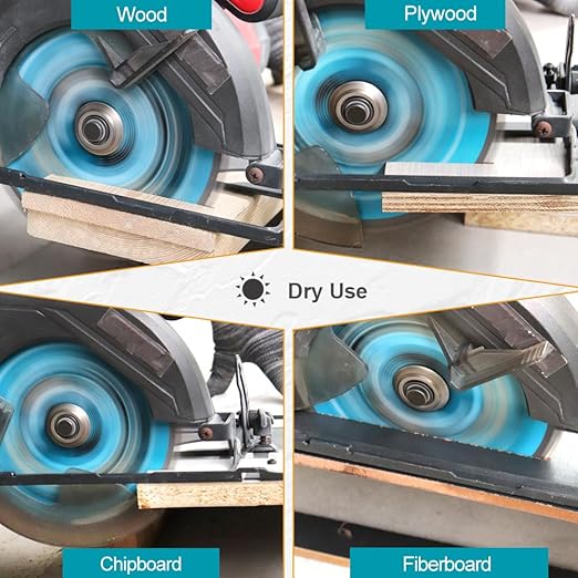 5-1/2 Inch Miter/Table Saw Blades 4pcs, 48 Teeth ATB TCT Fine Finish Wood Cutting Circular Saw Blade with 5/8 Inch Arbor