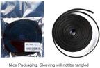 25ft - 3/4 inch PET Expandable Braided Sleeving – Black – Alex Tech Braided Cable Sleeve