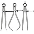 3 Piece Spring Caliper/Divider Set, 8 inches Inside Spring Outside Divider Caliper Set, Calipers Measuring Tool for Wood Turning Lathe Projects