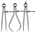 3 Piece Spring Caliper/Divider Set, 8 inches Inside Spring Outside Divider Caliper Set, Calipers Measuring Tool for Wood Turning Lathe Projects