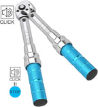COTOUXKER Bike Torque Wrench Set, 1/4 Inch Drive Torque Wrench 2 to 14 Nm Bicycle Tool Kit for MTB Mountain Road Bikes with Allen Key, Torx Sockets, Extension Bar