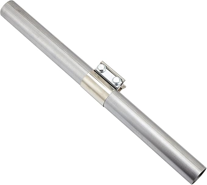 Butt Joint Band Clamps,Exhaust Muffler Clamp Exhaust Pipe Clamps Sleeve Stainless Steel (4, 3.5'')