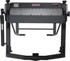 KAKA INDUSTRIAL Pan and Box Brake, 40-Inch Sheet Metal Brake Machine with Fingers, 12-Gauge Mild Steel Capacity Box and Pan Brake with Foot Clamp PBB-4012