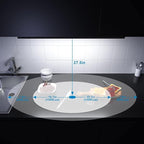 WOBANE LED Under Cabinet Lighting, 24 inch Black Cabinet Light, Hand Wave Activated, Warm White to White Color Tunable,Touchless Dimmable Panel for Kitchen,Counter,Shelf,Under Desk Lighting 1200LM