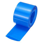MECCANIXITY Battery Wrap PVC Heat Shrink Tubing 32mm Dia 50mm Flat 33 Feet(10meters) Blue Good Insulation for Battery Pack