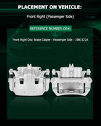 SCITOO 19B3122A Front Right Disc Brake Caliper Assembly w/Bracket For Nissan For Frontier 2005-2019,For Nissan For Pathfinder 2005-2012,For Nissan For Xterra 2005-2015,For Suzuki For Equator 2009-2012